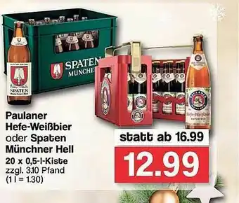 Famila Nord West Paulaner Hefe-weißbier Oder Spaten Münchner Hell Angebot