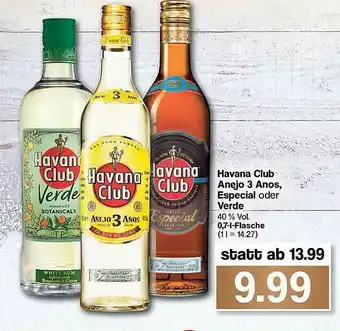 Famila Nord West Havana Club Anejo 3 Anos Especial Oder Verde Angebot