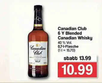 Famila Nord West Canadian Club 6 Y Blended Canadian Whisky Angebot