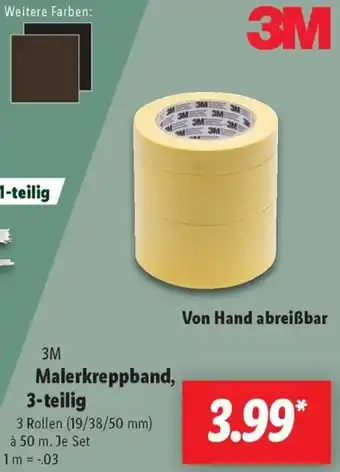 Lidl 3M Malerkreppband, 3-teilig Angebot