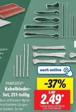 Lidl PARKSIDE Kabelbinder- Set, 251-teilig Angebot