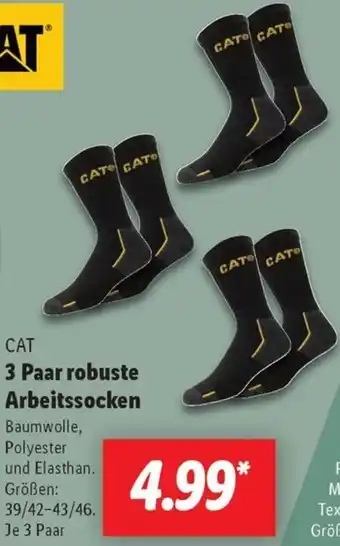 Lidl CAT 3 Paar robuste Arbeitssocken Angebot