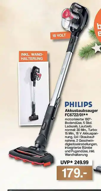 Famila Nord West Philips Akkustaubsauger Fc6722 01 Angebot