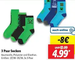 Lidl 3 Paar Socken Angebot