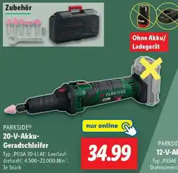 Lidl PARKSIDE 20-V-Akku Geradschleifer Angebot