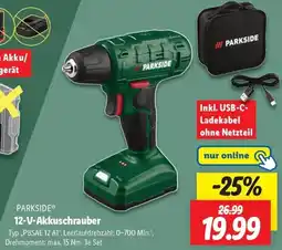 Lidl PARKSIDE 12-V-Akkuschrauber Angebot