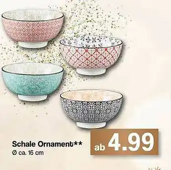 Famila Nord West Schale Ornament Angebot