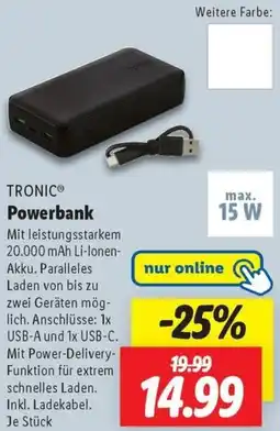 Lidl TRONIC Powerbank Angebot