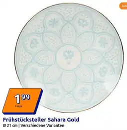 Action Frühstücksteller Sahara Gold Angebot