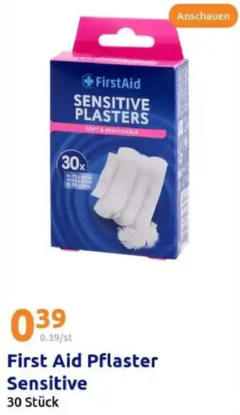 Action First Aid Pflaster Sensitive Angebot