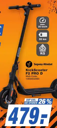 K+B Expert Segway-Ninebot KickScooter F2 PRO D Angebot