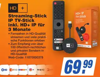 K+B Expert HD + Streaming-Stick IP TV-Stick inkl. HD+ IP für 3 Monate Angebot