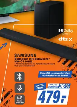 K+B Expert SAMSUNG Soundbar mit Subwoofer HW-Q710GD Angebot