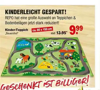 Repo Markt Kinder-teppich „bauernhol” Angebot