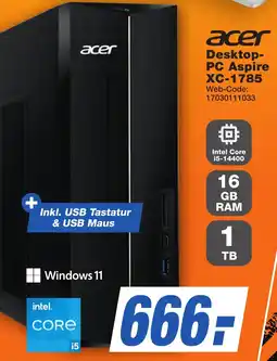 K+B Expert acer Desktop PC Aspire XC-1785 Angebot