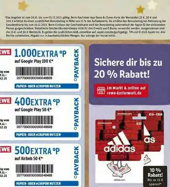 REWE Kaufpark Adidas Angebot