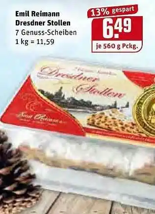 REWE Kaufpark Emil Reimann Dresdner Stollen Angebot