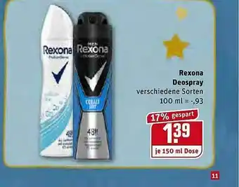 REWE Kaufpark Rexona Deospray Angebot