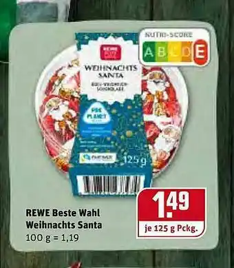 REWE Kaufpark Rewe Beste Wahl Weihnachts Santa Angebot