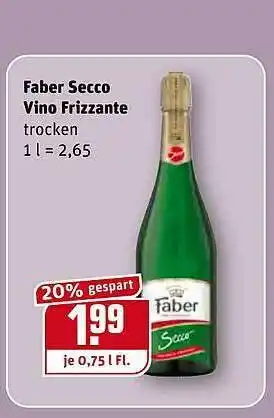 REWE Kaufpark Faber Secco Vino Frizzante Angebot