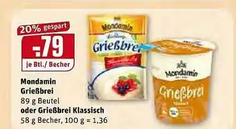 REWE Kaufpark Mondamin Grießbrei Oder Grießbrei Klassisch Angebot