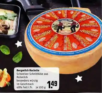 REWE Kaufpark Bergmilch Raclette Angebot