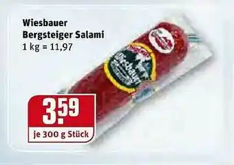 REWE Kaufpark Wiesbauer Bergsteiger Salami Angebot