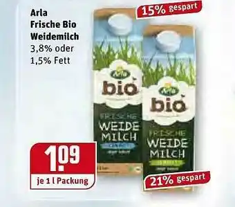 REWE Kaufpark Arla Frische Bio Weidemilch Angebot