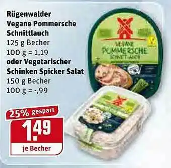 REWE Kaufpark Rügenwalder Vegane Pommersche Schnittlauch Oder Vegetarischer Schinken Spicker Salat Angebot