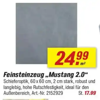 toom Baumarkt Feinsteinzeug,,Mustang 2.0" Angebot