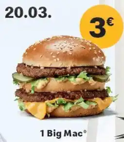 McDonald’s 1 Big Mac Angebot