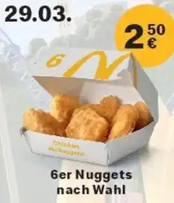 McDonald’s 6er Nuggets nach Wahl Angebot