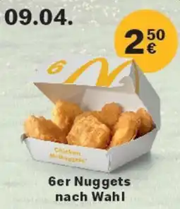 McDonald’s 6er Nuggets nach Wahl Angebot