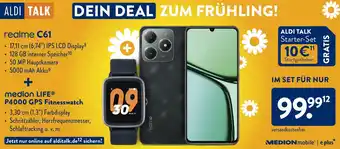 Aldi Süd realme C61 oder medion LIFE P4000 GPS Fitnesswatch Angebot