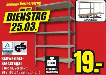 B1 Discount Baumarkt Schwerlast Steckregal Angebot