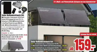 B1 Discount Baumarkt Solar-Balkonkraftwerk-Set Angebot