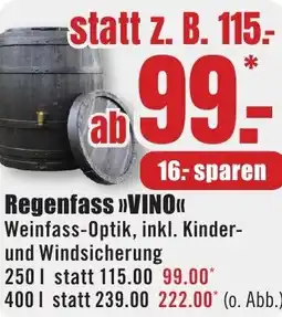 B1 Discount Baumarkt Regenfass VINO Angebot