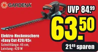 B1 Discount Baumarkt GARDENA Elektro-Heckenschere Easy Cut 420/45 Angebot