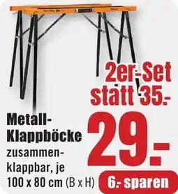 B1 Discount Baumarkt Metall Klappböcke Angebot