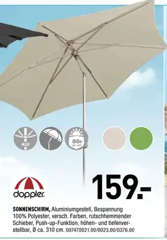 Möbel Wallach Doppler sonnenschirm Angebot