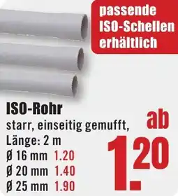 B1 Discount Baumarkt ISO-Rohr Angebot