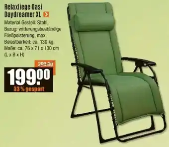 V Baumarkt Relaxliege Oasi Daydreamer XL Angebot