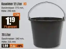 V Baumarkt Baueimer 12 Liter Angebot