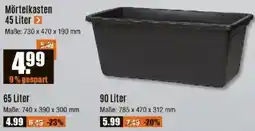 V Baumarkt Mörtelkasten 45 Liter Angebot