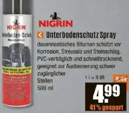 V Baumarkt NIGRIN Unterbodenschutz Spray Angebot