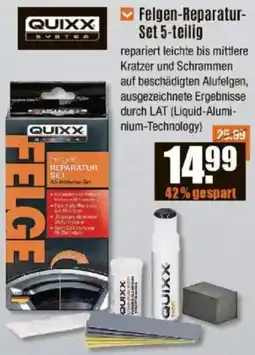 V Baumarkt QUIXX Felgen-Reparatur Set 5-teilig Angebot