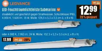 V Baumarkt LEDVANCE LED-Feuchtraumlichtleiste Submarine Angebot