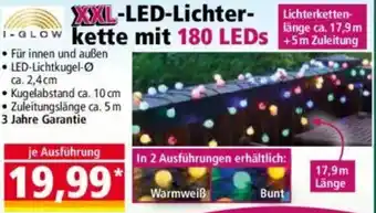 Norma I-GLOW XXL-LED-Lichterkette mit 180 LEDs Angebot