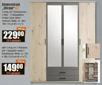 V Baumarkt Kleiderschrank ,,Chicago" Angebot