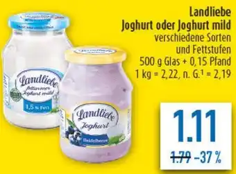 diska Landliebe Joghurt oder Joghurt mild Angebot